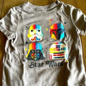 Toddler 12-18 month old baby Star Wars tshirt.